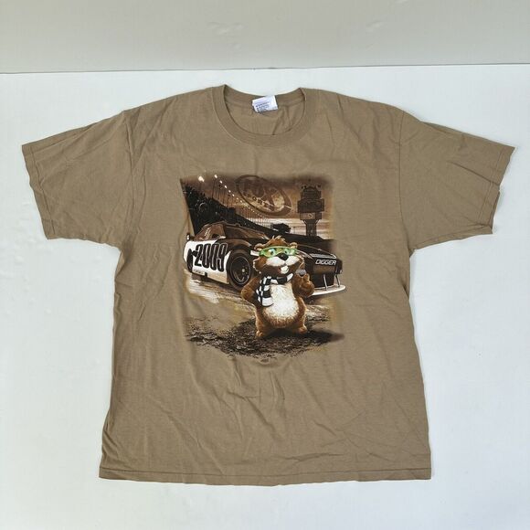 NASCAR Digger T-Shirt Sz XL Fox Sports '09 Double Sided Graphic Chase Authentics - Picture 2 of 12